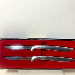 Vtg Set of 2 Gerber Miming Stainless Steel Steak Knives M2c 201